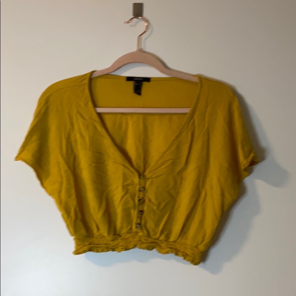 Forever 21 Peasant Crop Top